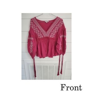 American Eagle Linen Blouse